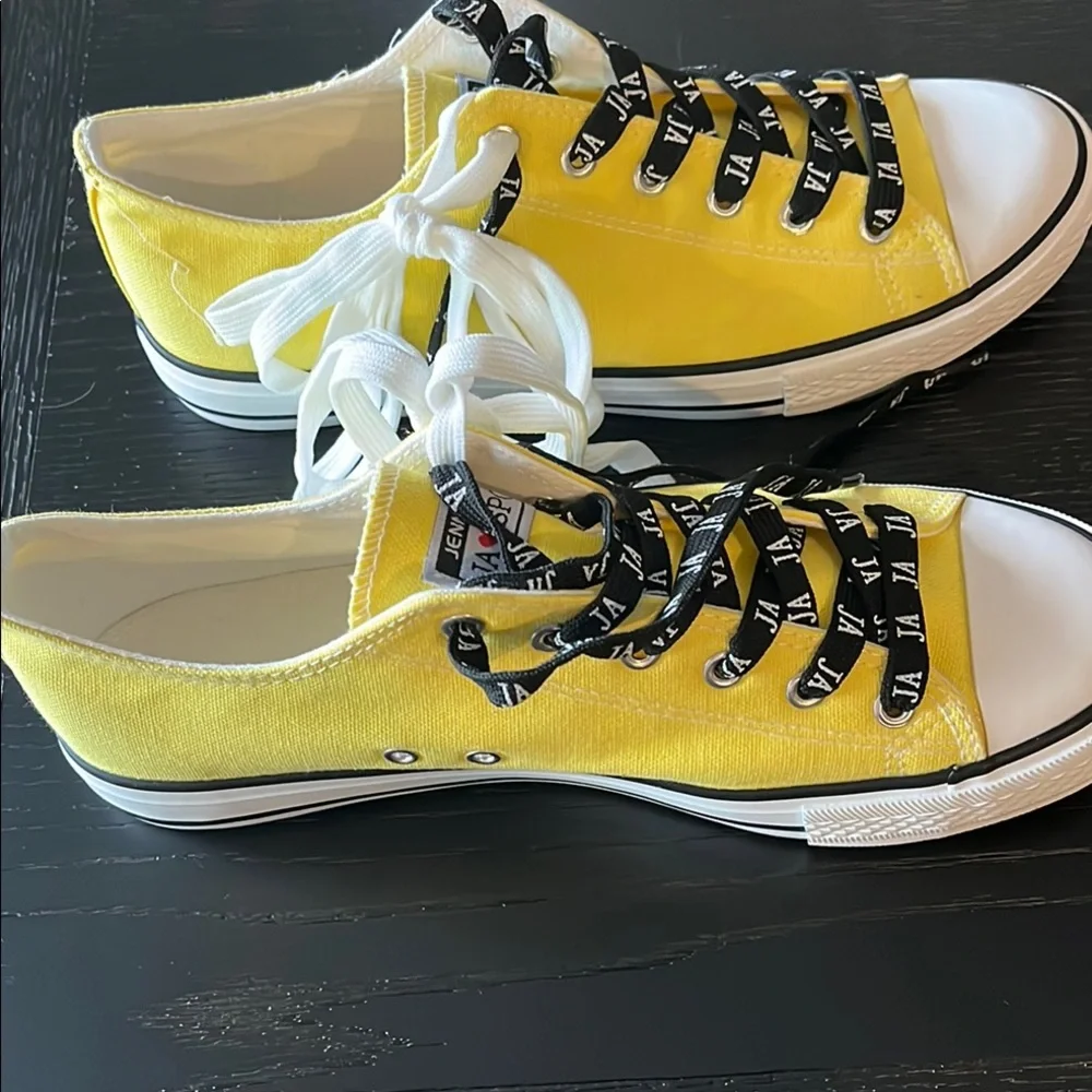 Jenn Ardor‎ Yellow Canvas Sneakers
